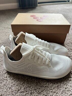Vivobarefoot Primus Lite Knit Barefoot Road-Running Shoes - Bright White